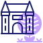 external castle-france-inipagistudio-lineal-color-inipagistudio icon