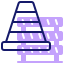 external cone-construction-site-inipagistudio-lineal-color-inipagistudio icon