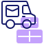 external delivery-truck-postal-service-inipagistudio-lineal-color-inipagistudio icon