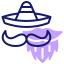 external hat-mexican-culture-inipagistudio-lineal-color-inipagistudio icon