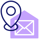 external address-post-office-inipagistudio-lineal-color-inipagistudio icon