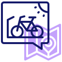external bicycle-parking-area-inipagistudio-lineal-color-inipagistudio icon