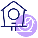 external bird-house-gardening-hobby-inipagistudio-lineal-color-inipagistudio icon