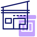 external building-neighborhood-watch-inipagistudio-lineal-color-inipagistudio icon