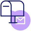 external mailbox-post-office-inipagistudio-lineal-color-inipagistudio icon