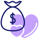 external money-bag-ngo-campaign-inipagistudio-lineal-color-inipagistudio icon