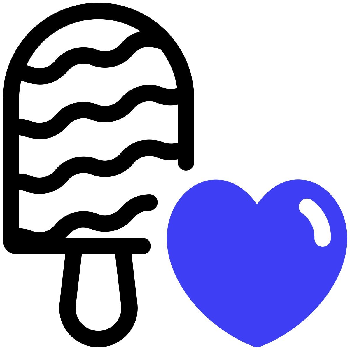chocolate ice cream icon