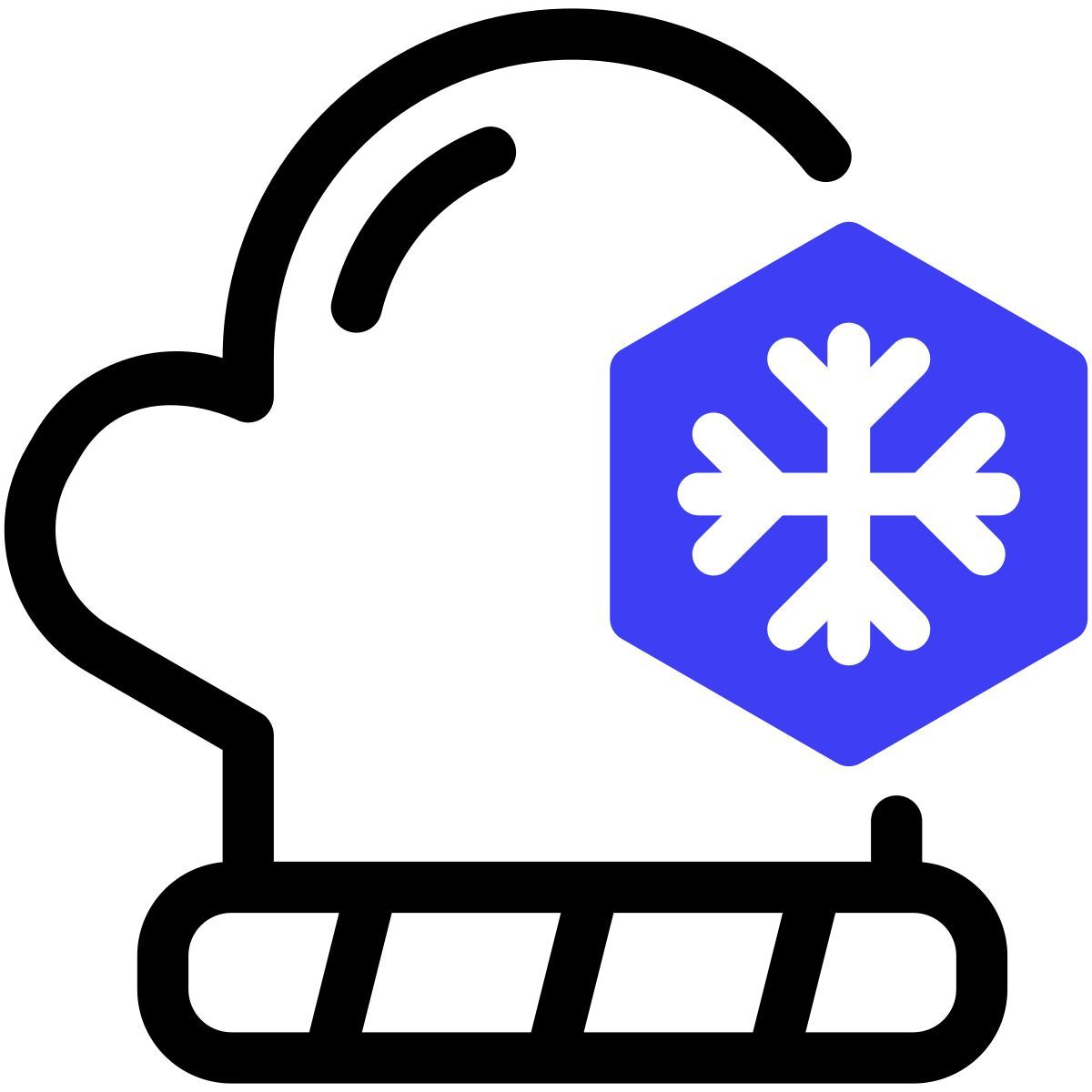 cold winter gloves icon