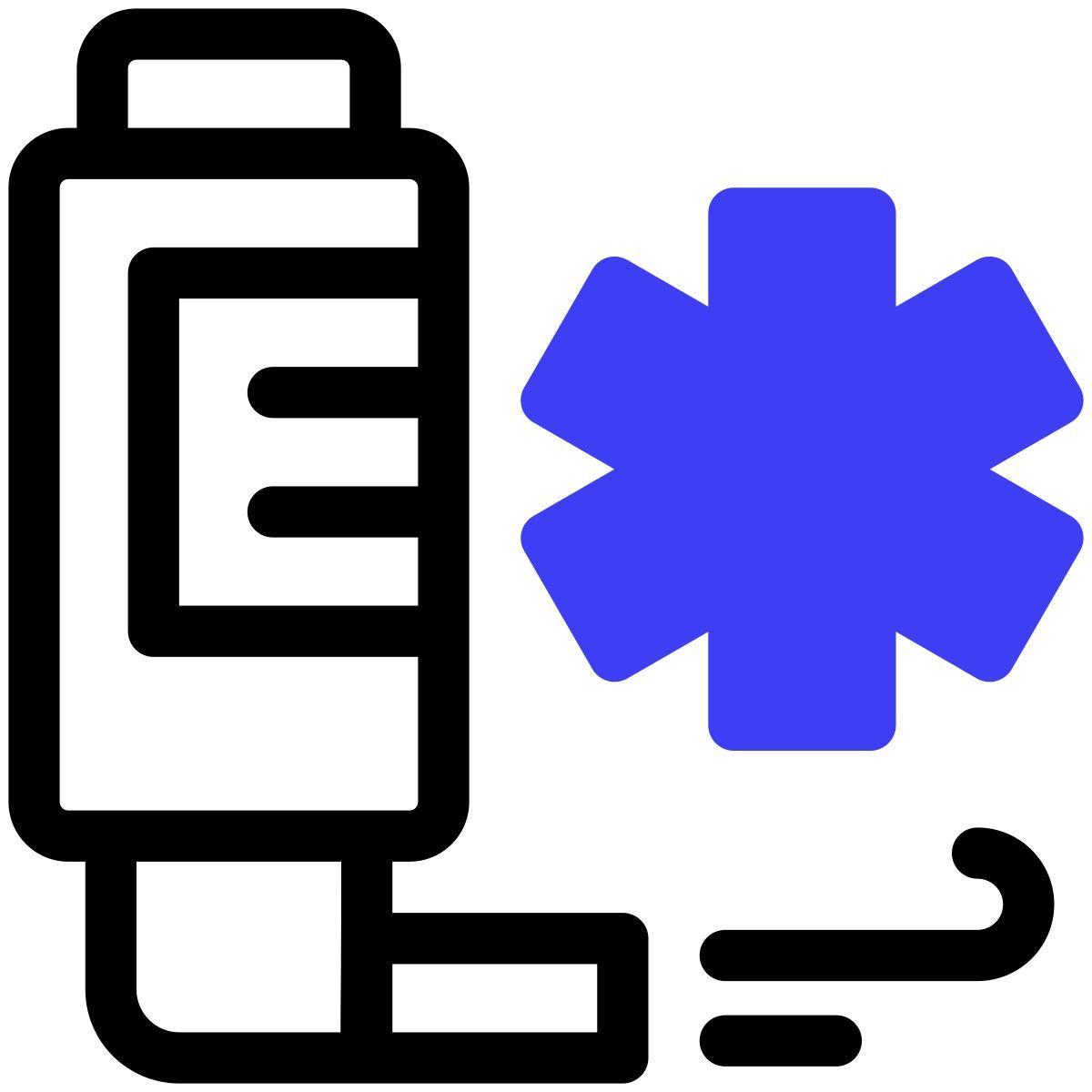 distant healthcare inhaler icon