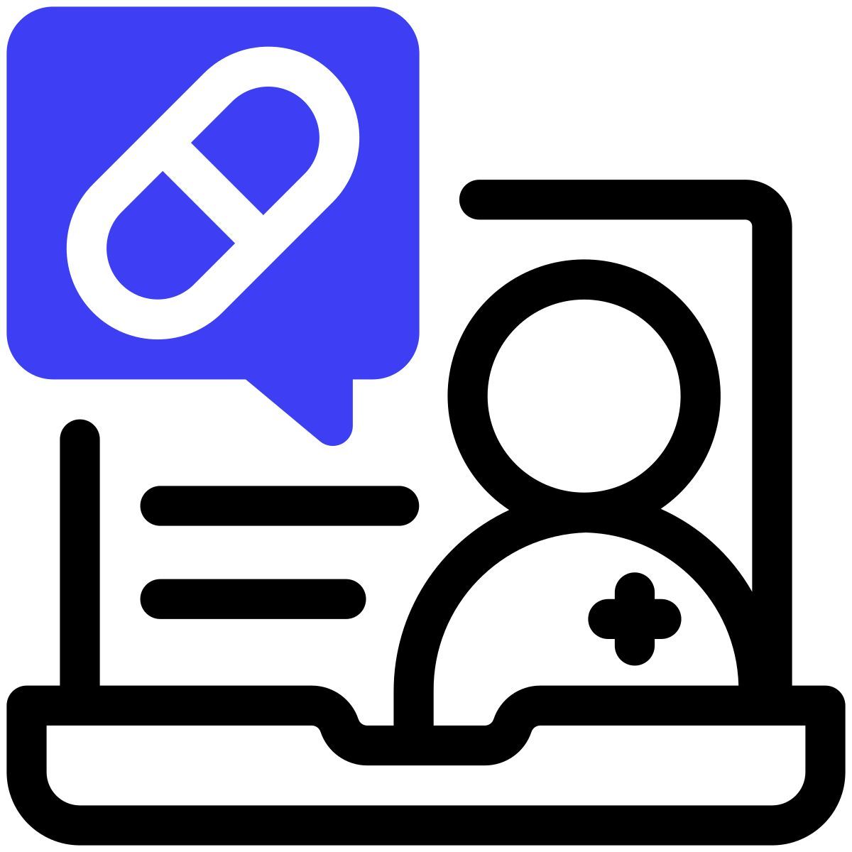distant healthcare medicine icon