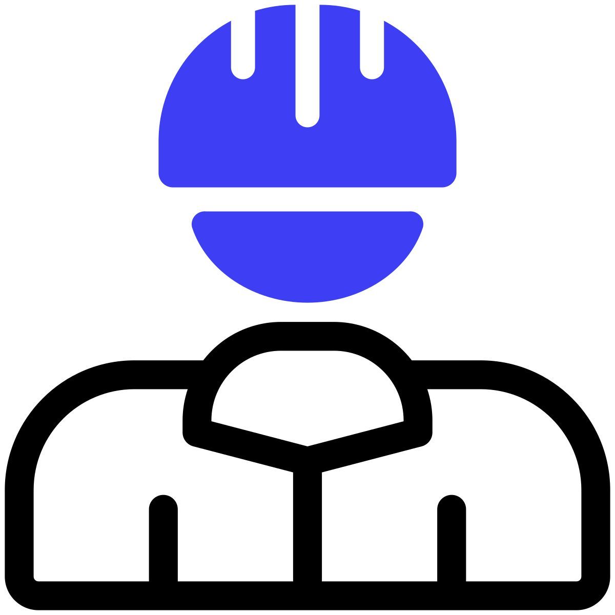 downhill mountain biking biker icon