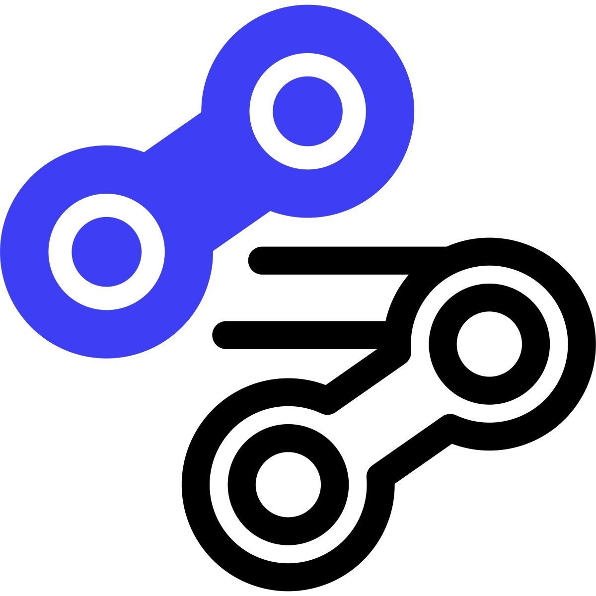 downhill mountain biking chains icon