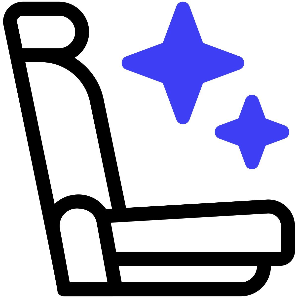 driver safety car seat icon
