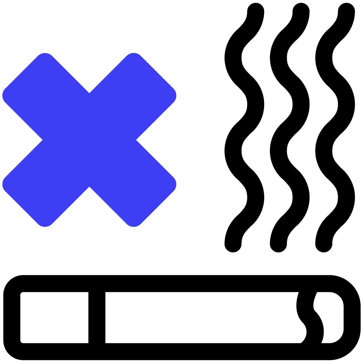 driver safety no smoking icon
