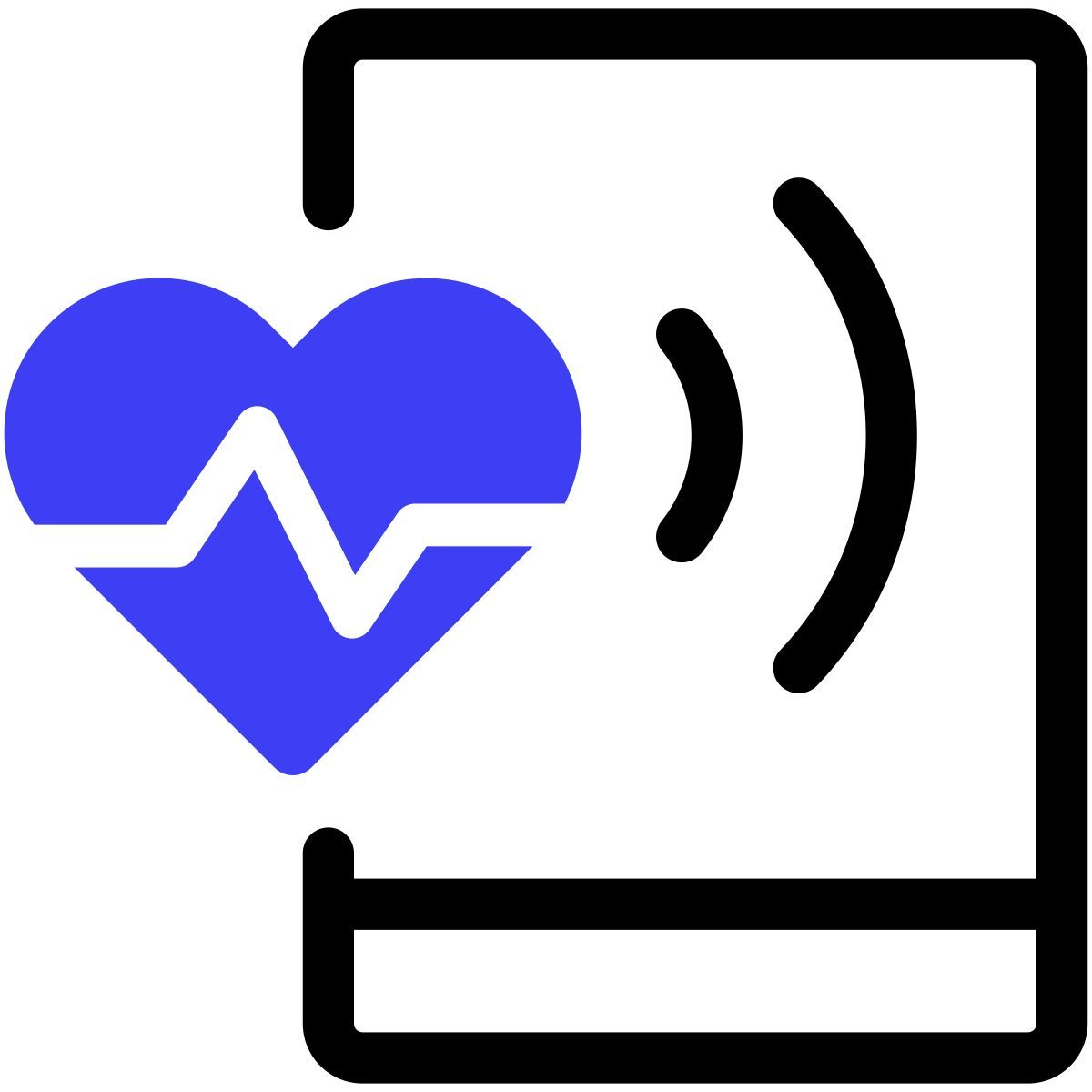 exercise at home heart rate icon