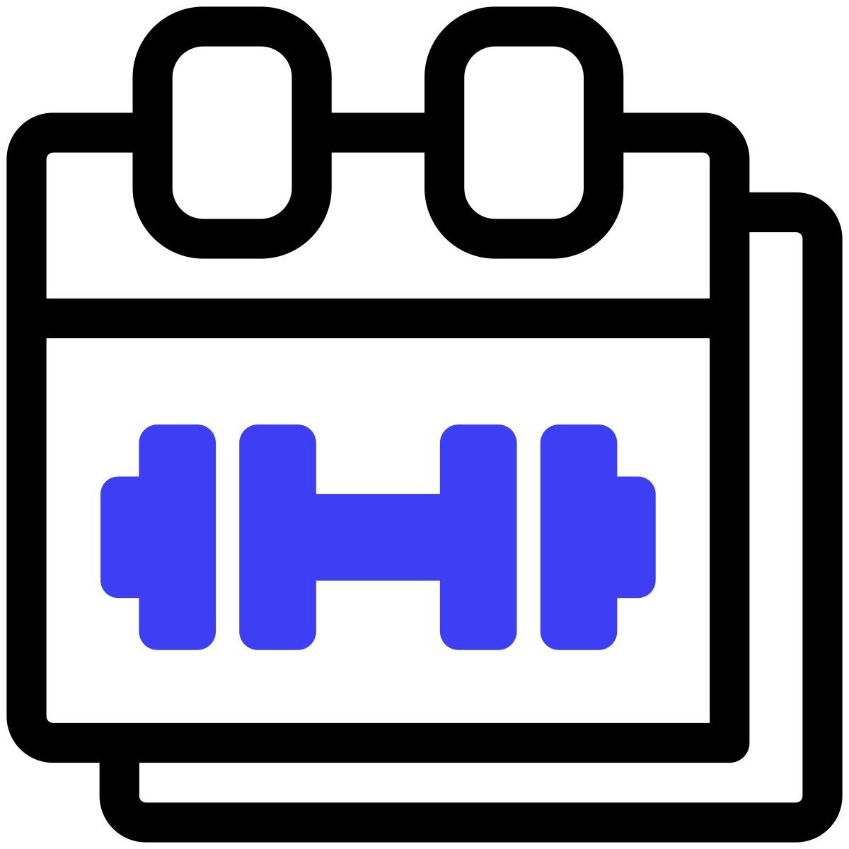 exercise at home schedule icon