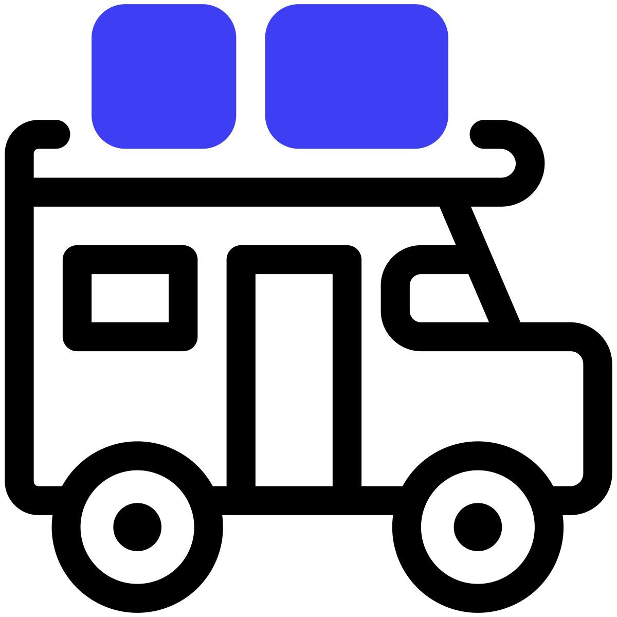 explore the world campervan icon