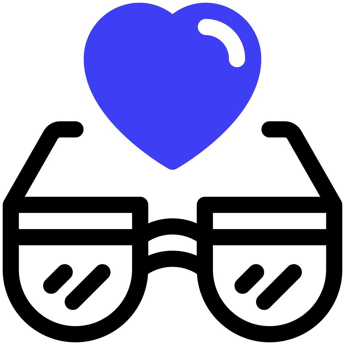 fashion and accessories glasses icon