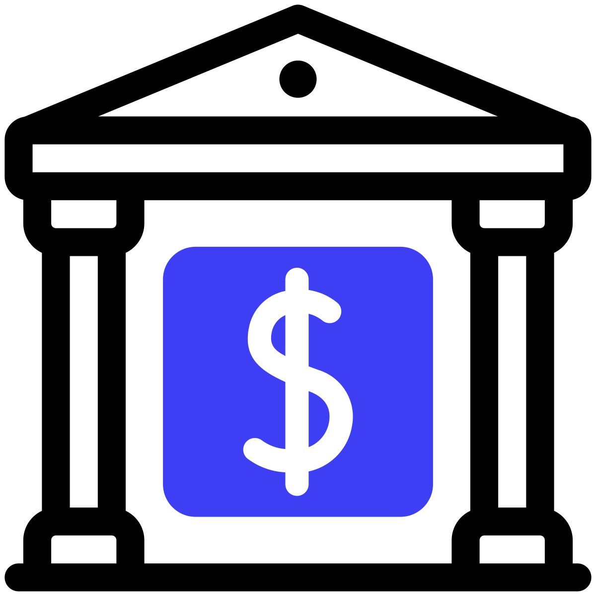 finance and banking bank icon