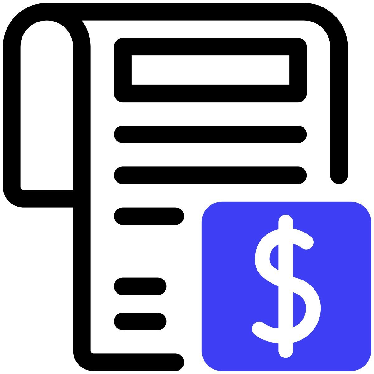 finance and banking bill icon