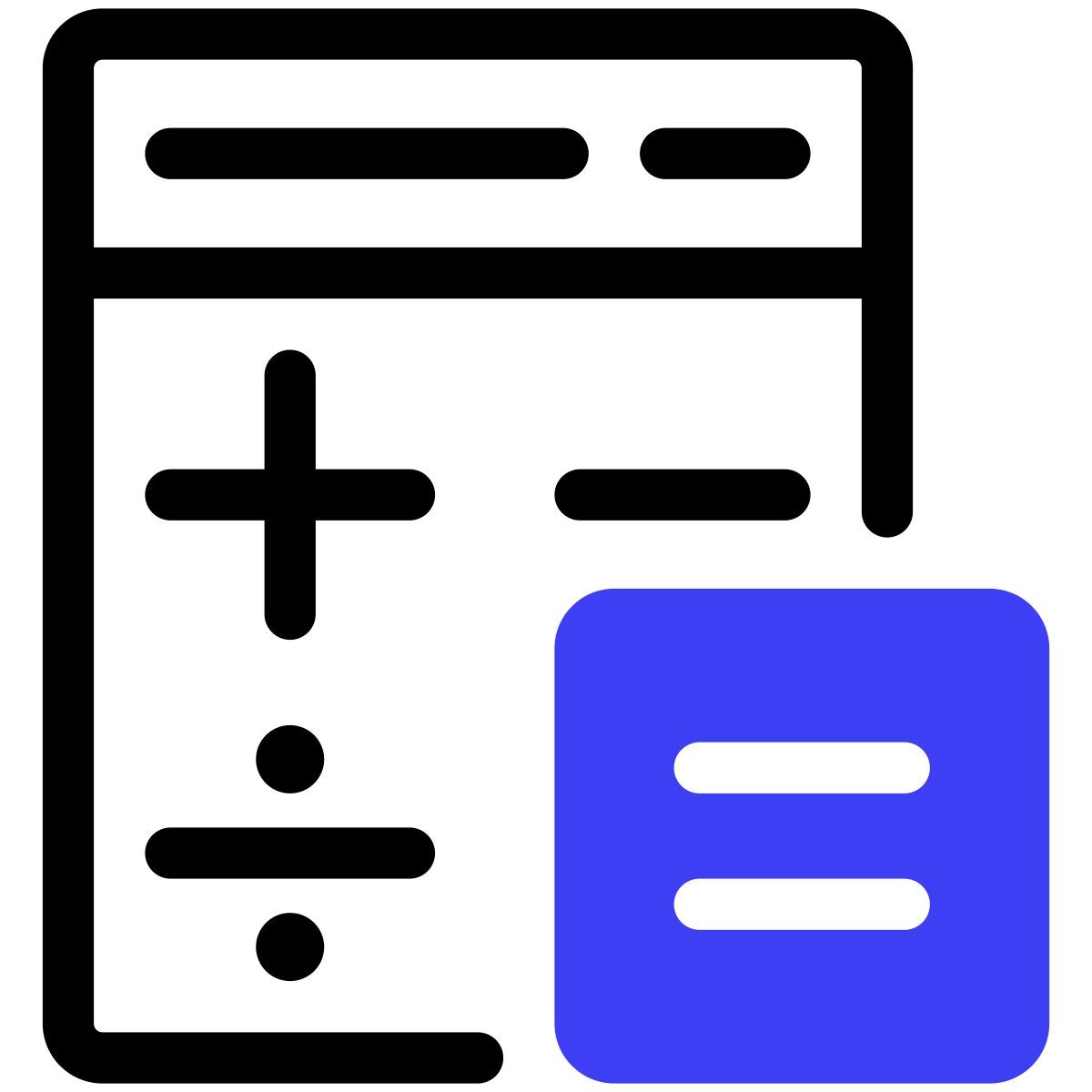 finance and banking calculator icon