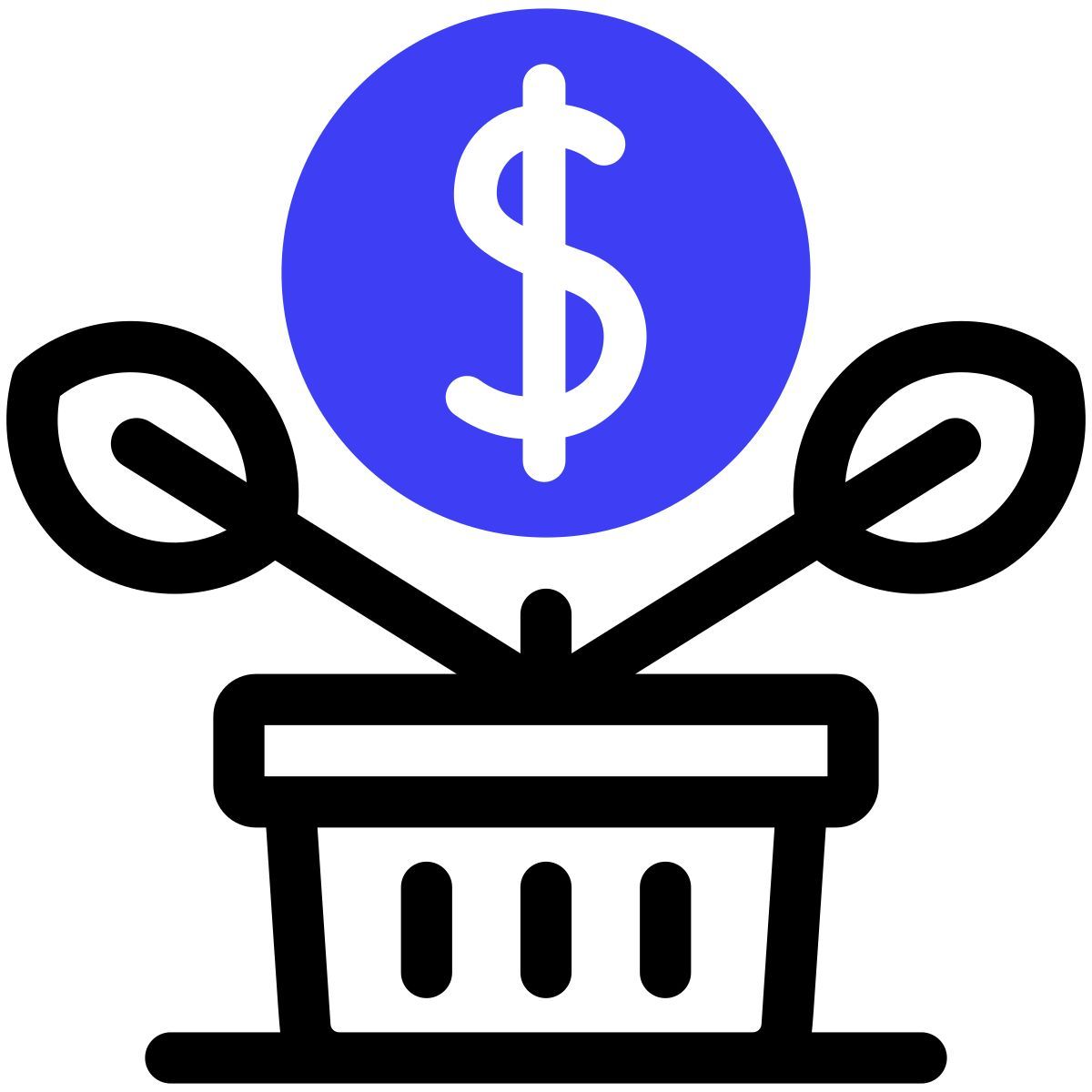 finance and banking growth icon