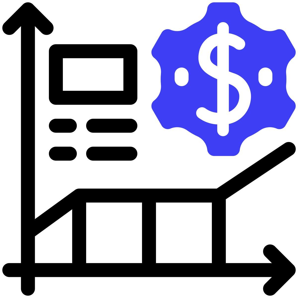 finance and banking statistic icon