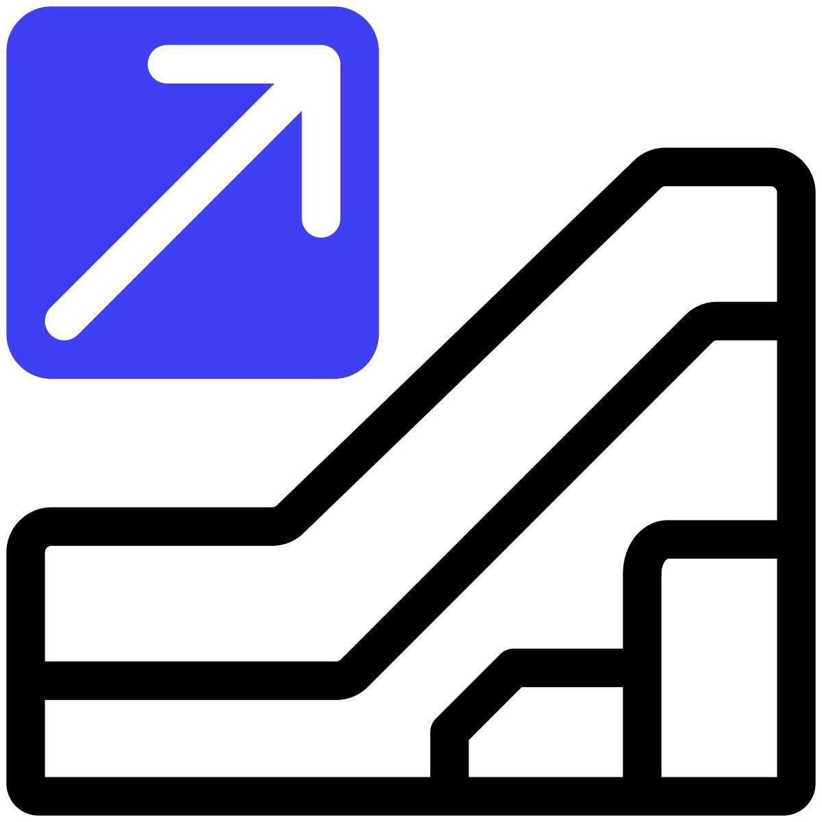 immigration office escalator icon