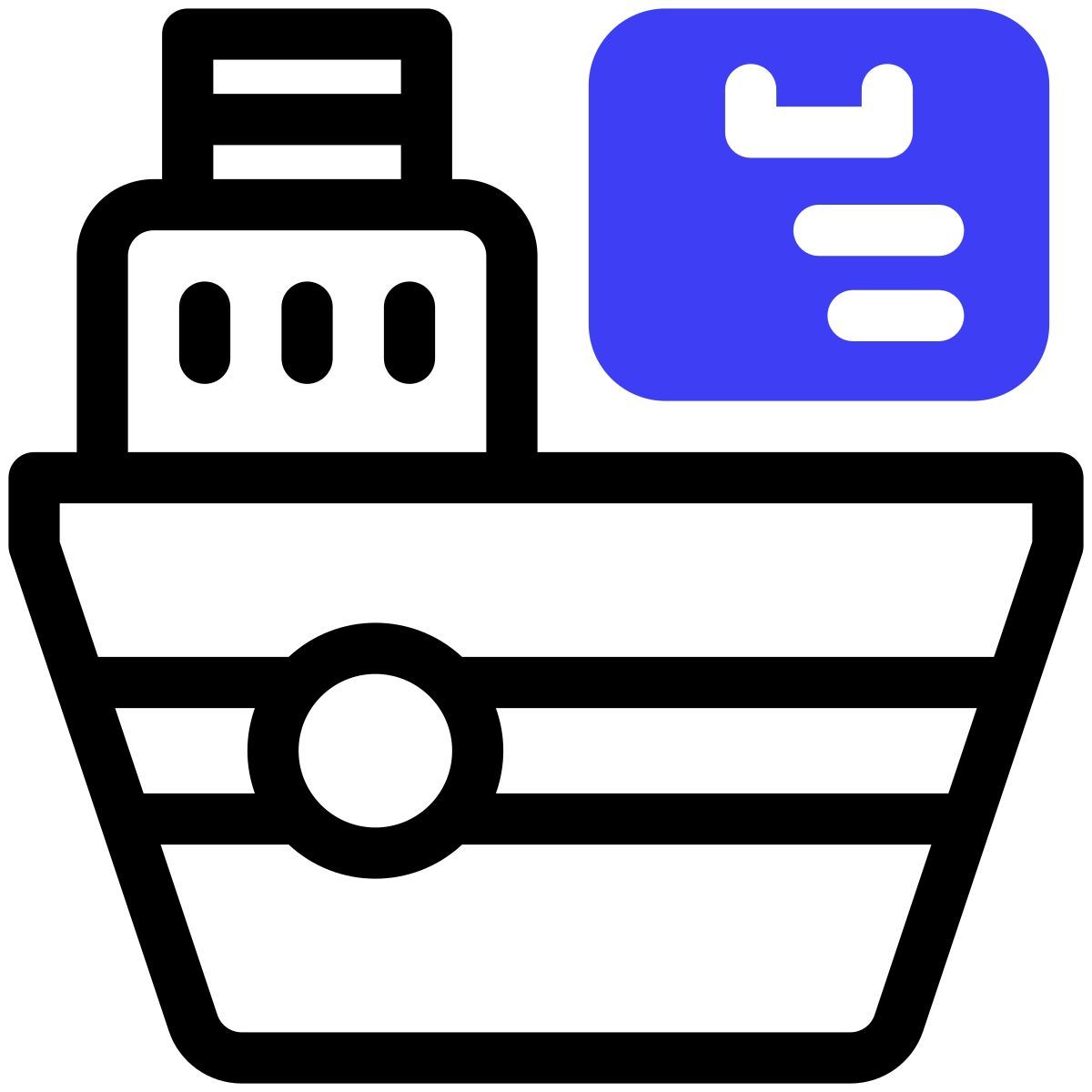 cargo boat icon