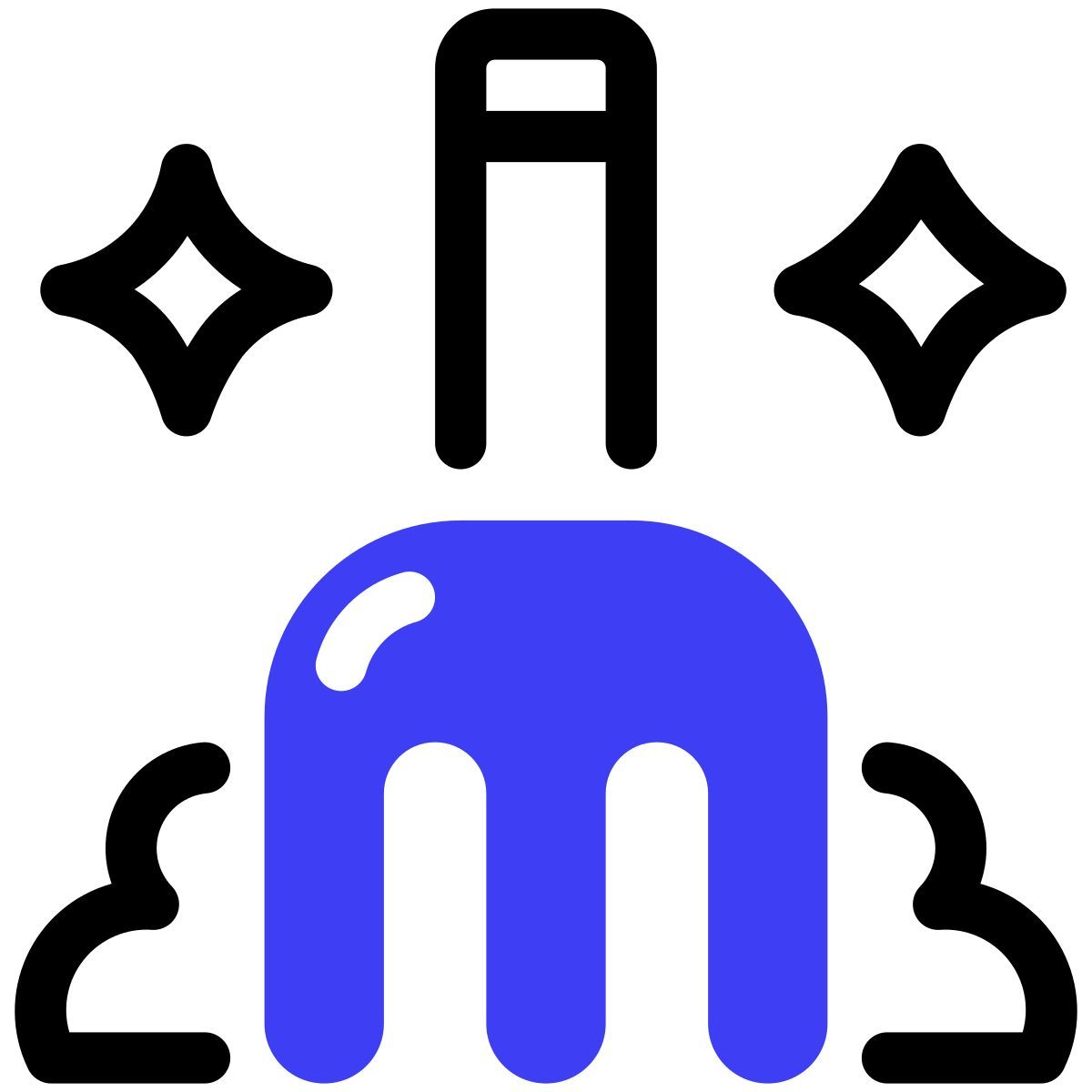 comb rake icon
