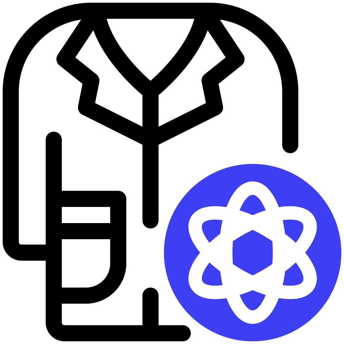 lab coat icon