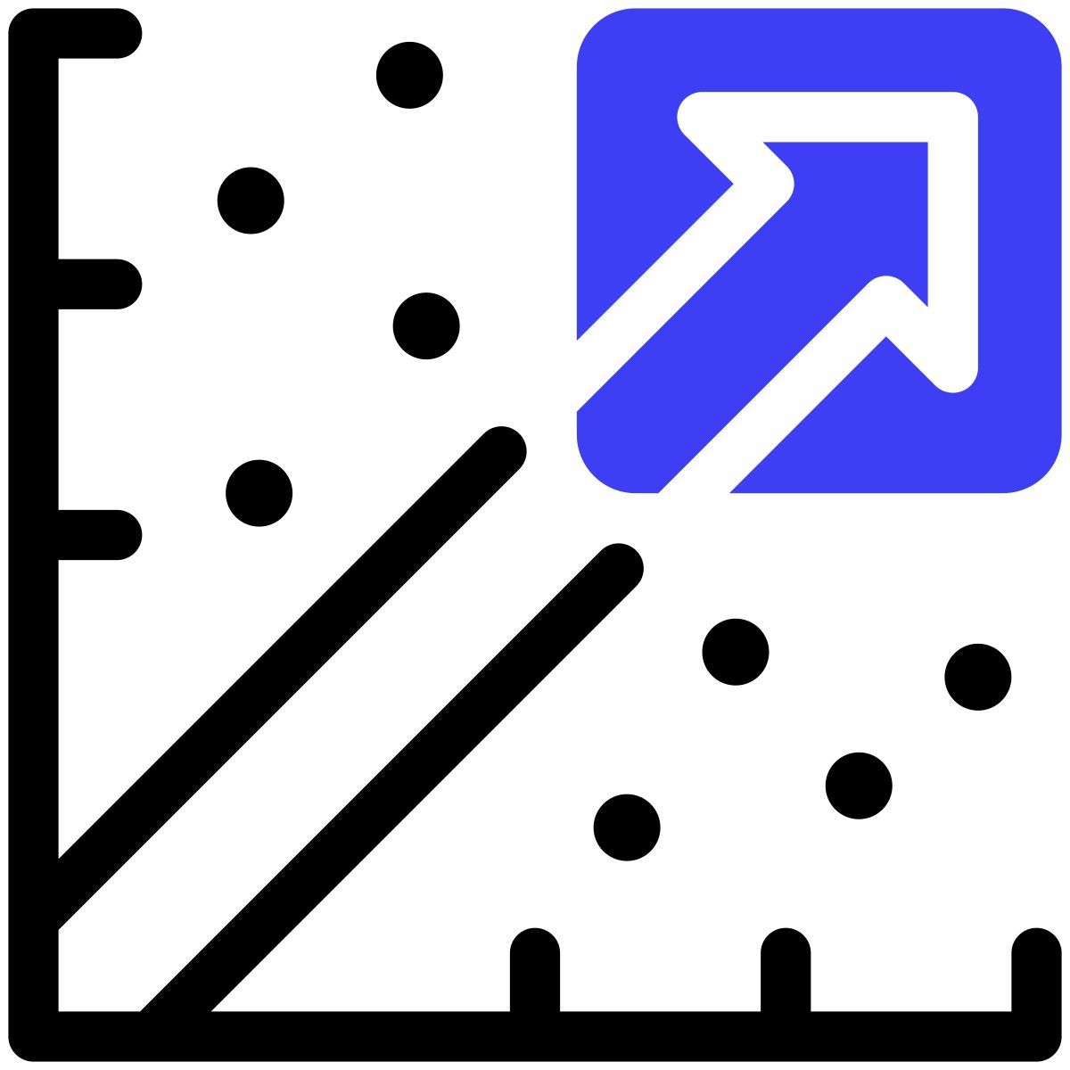 linear regression icon