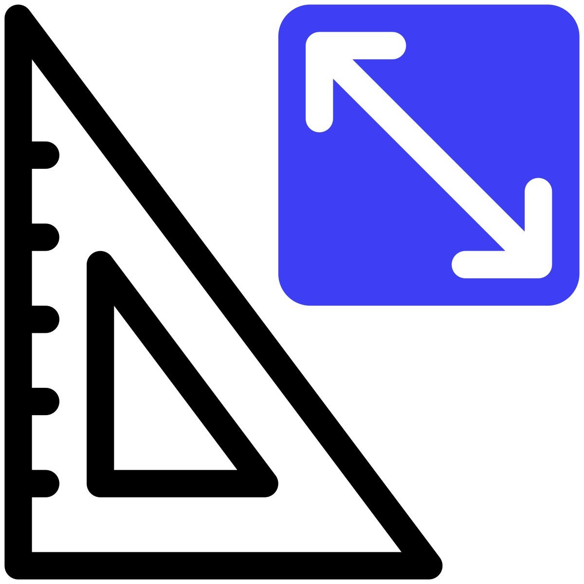 square ruler icon