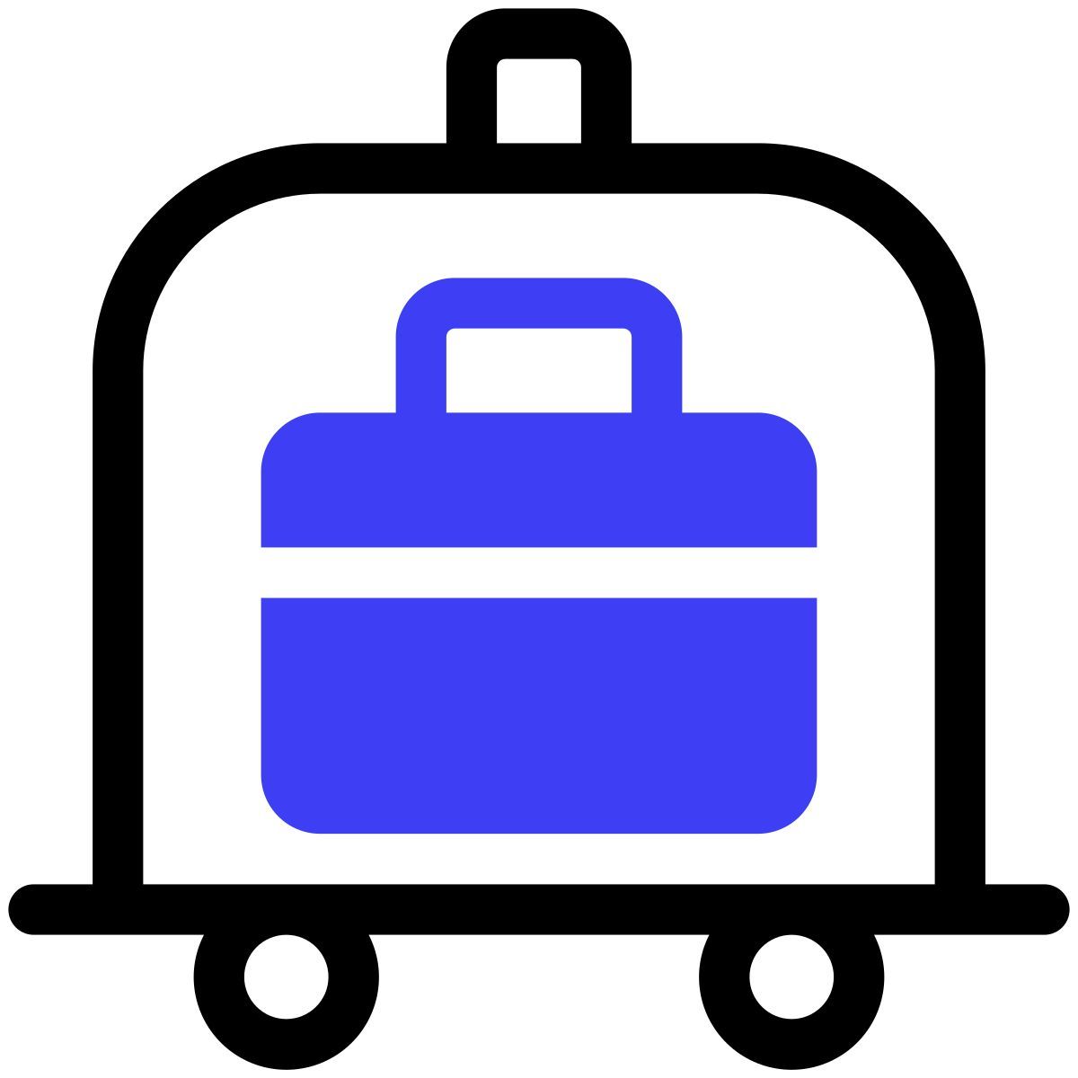 trolley cart icon