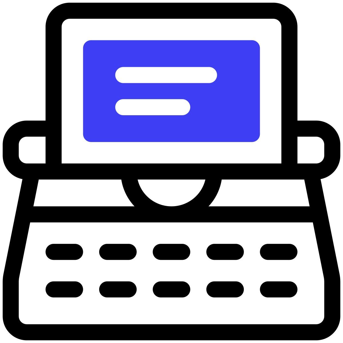 typewriter icon