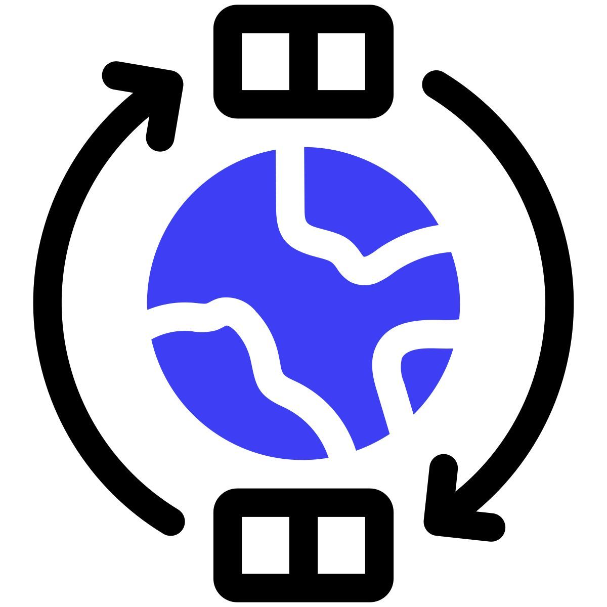 worldwide shipping icon