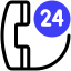 external 24-hours-sign-hospitality-inipagistudio-mixed-inipagistudio icon