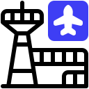 external airport-location-and-navigation-inipagistudio-mixed-inipagistudio icon