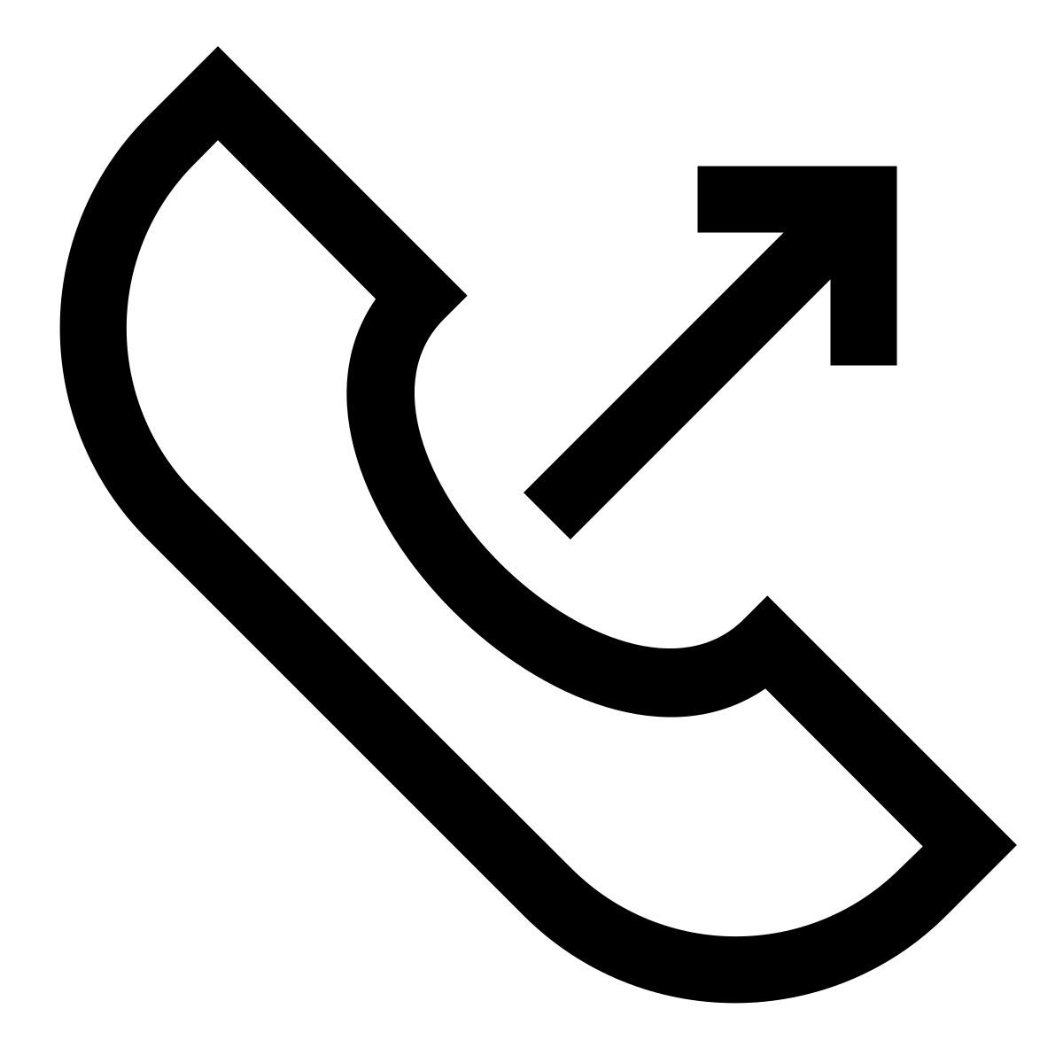 outgoing call icon