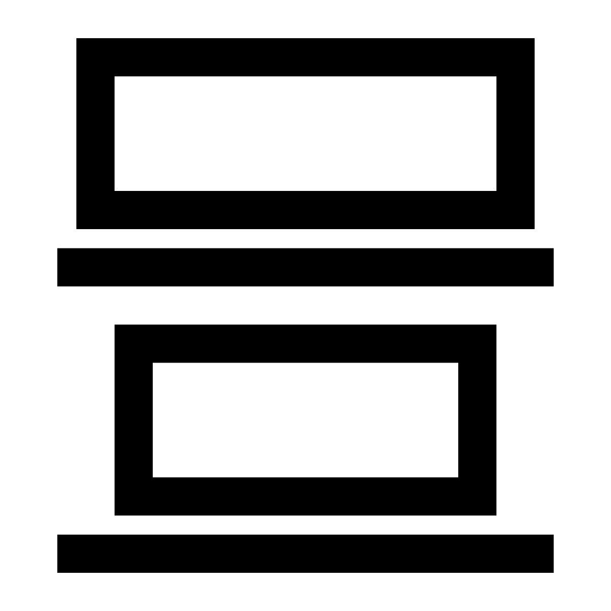 bottom alignment icon