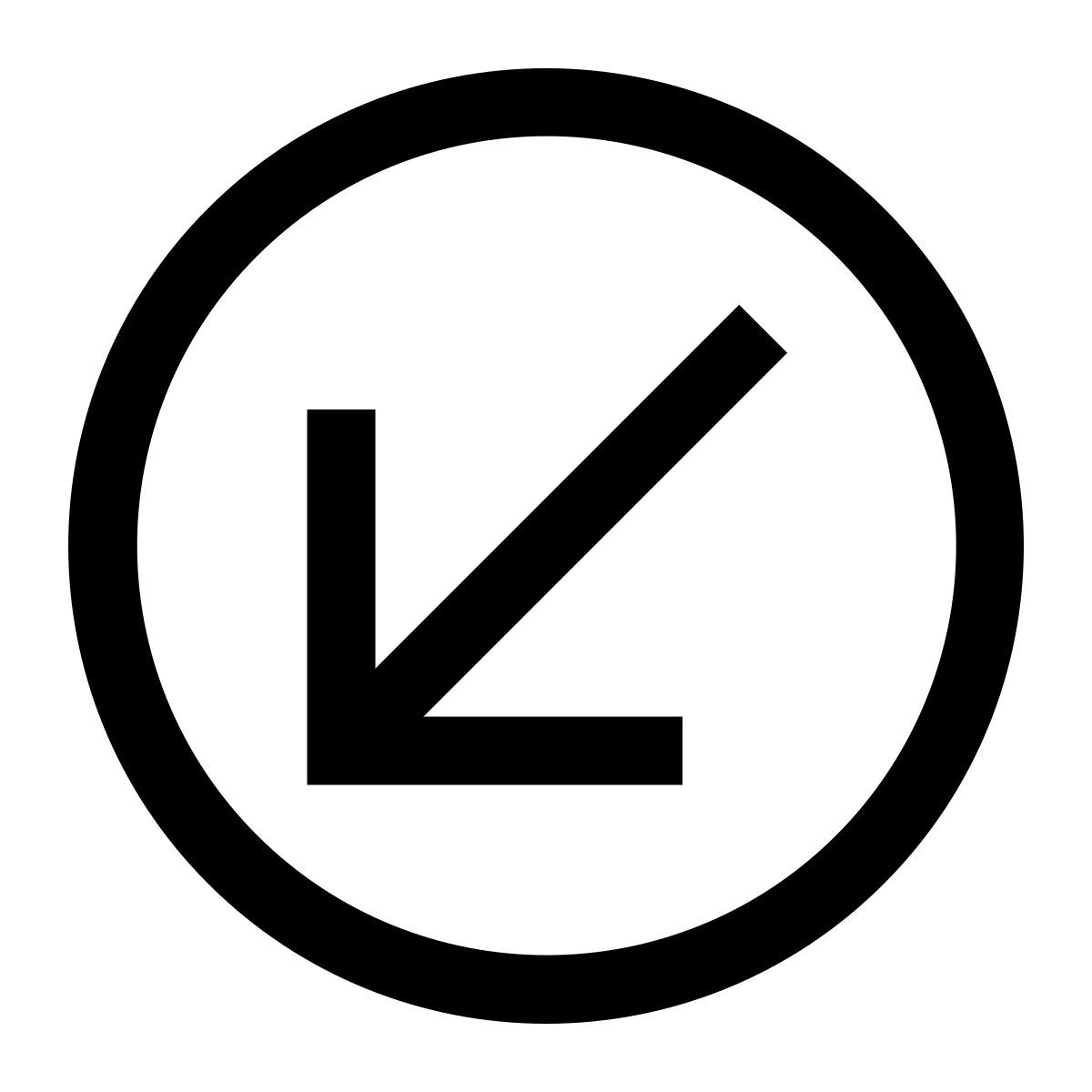 seta para baixo icon