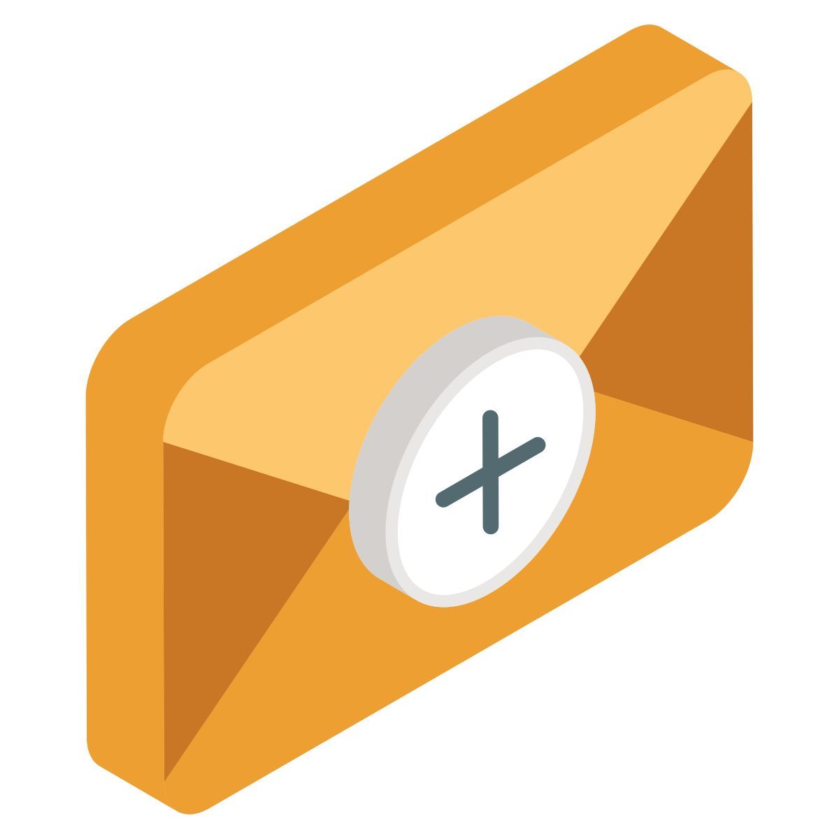 ajouter une enveloppe ouverte icon