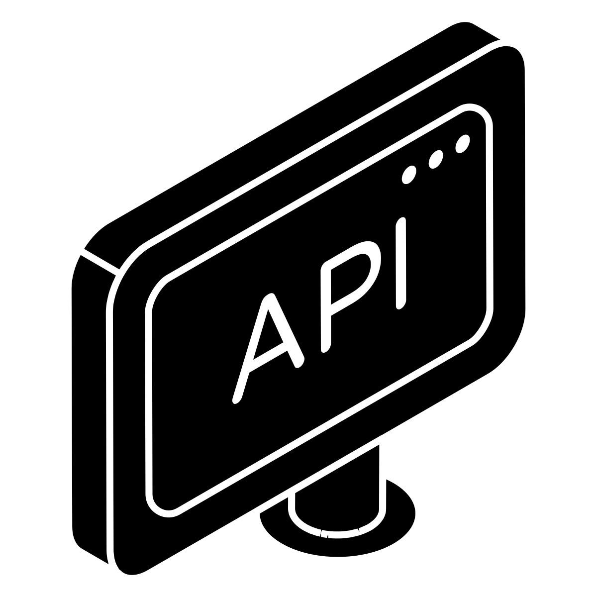 interface de programação de aplicação icon