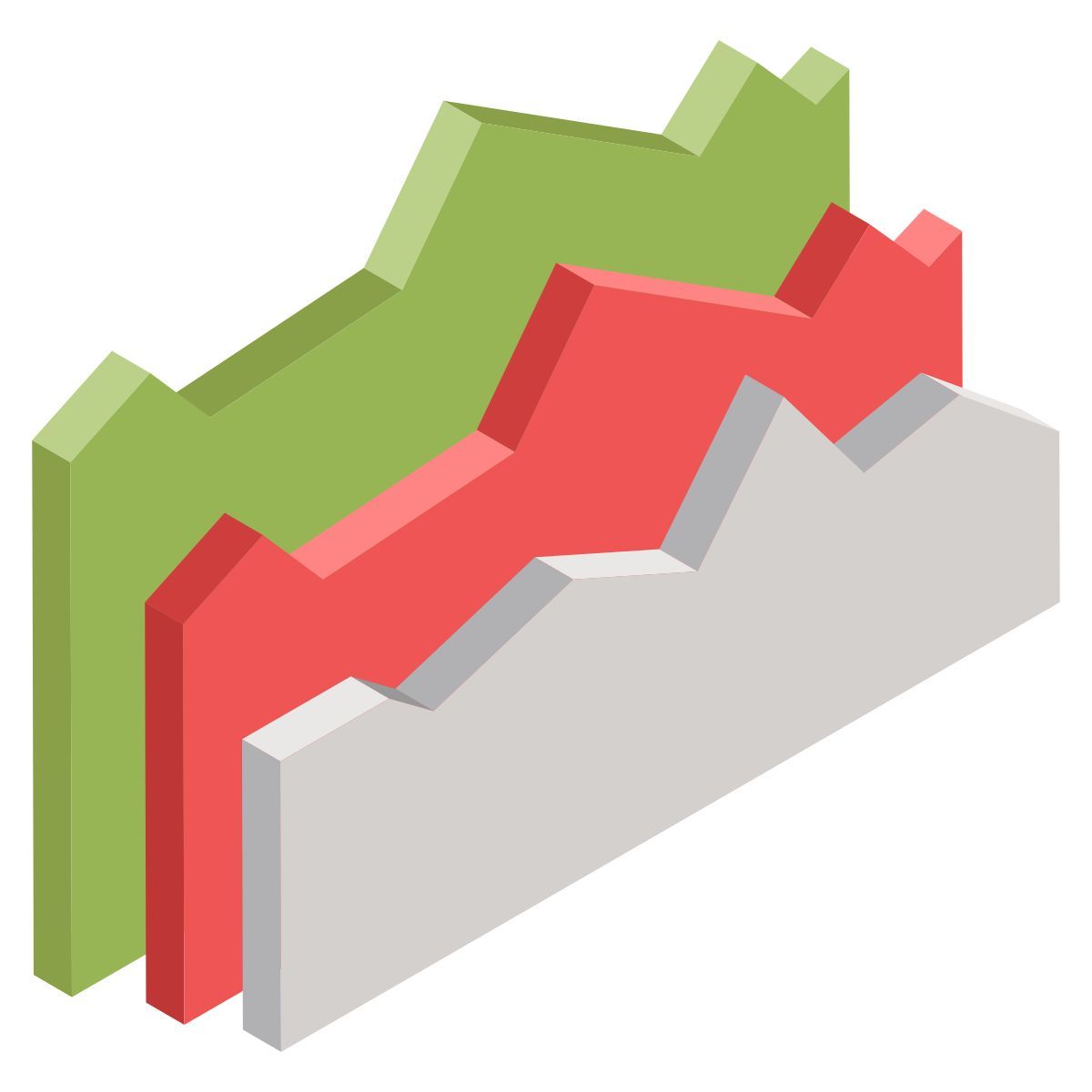 Flächendiagramm icon