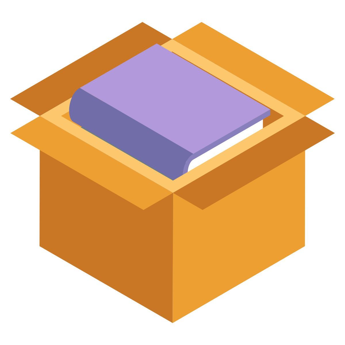 books cartoon icon