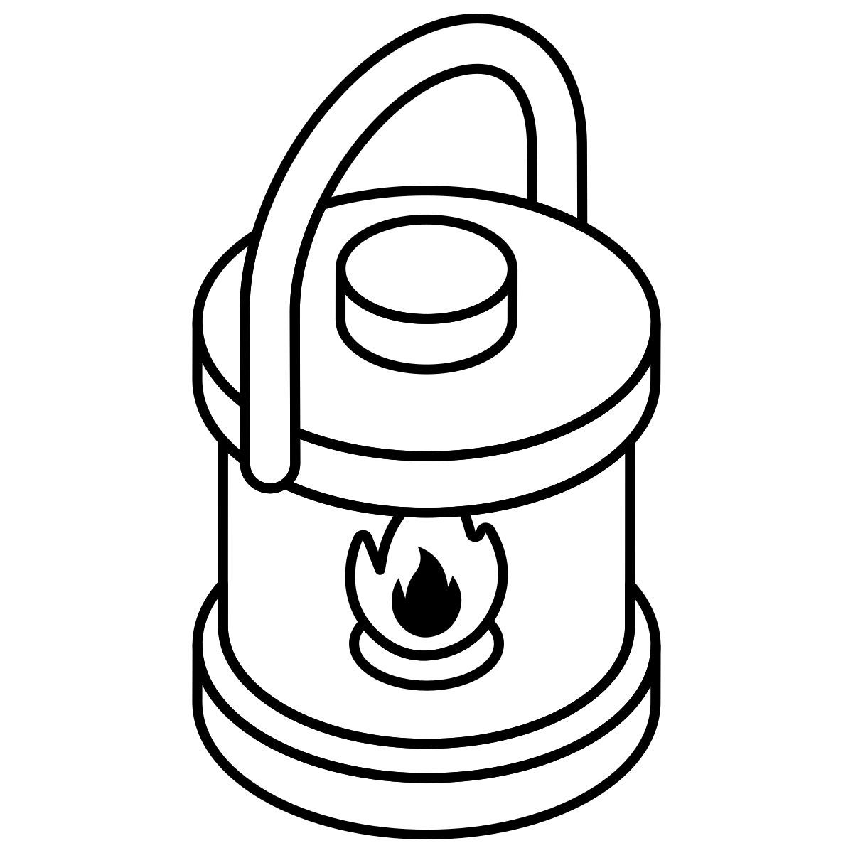 camping lamp icon