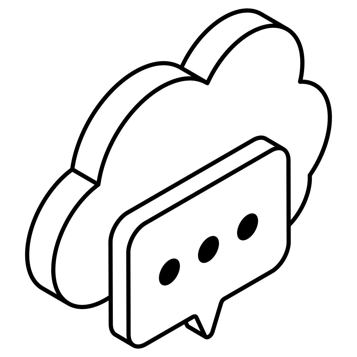 bate papo na nuvem icon