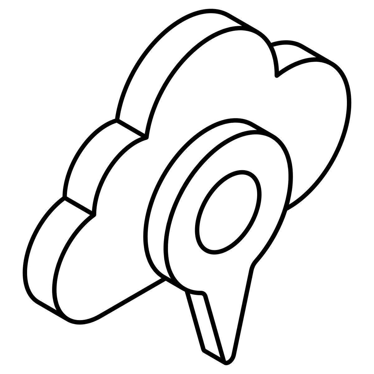 클라우드 위치 icon