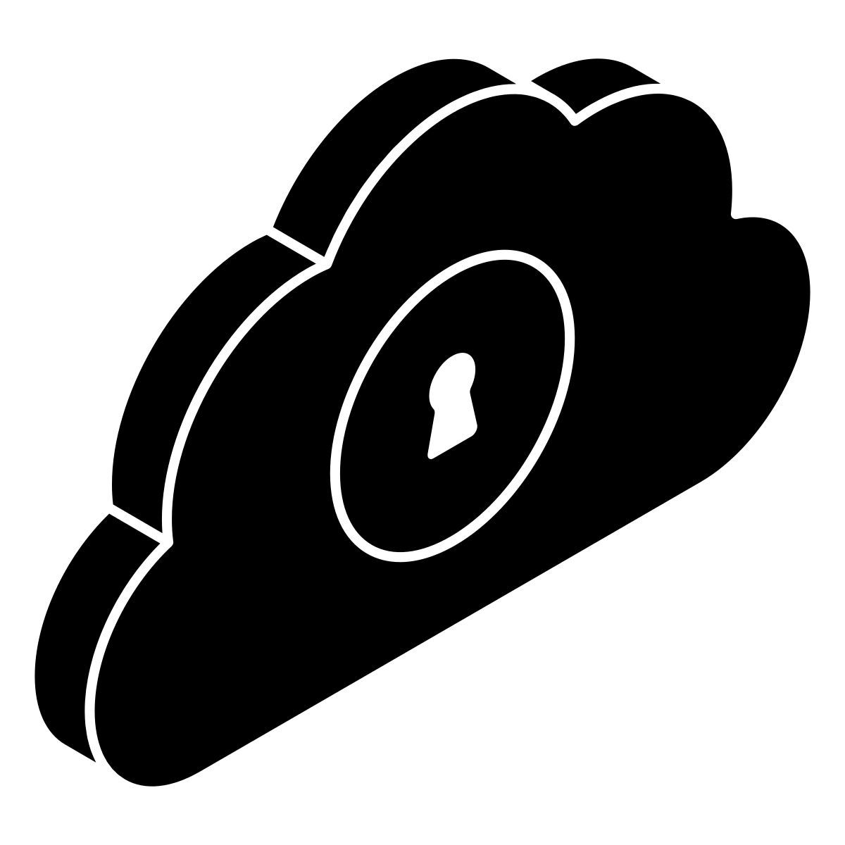 sicurezza del cloud icon