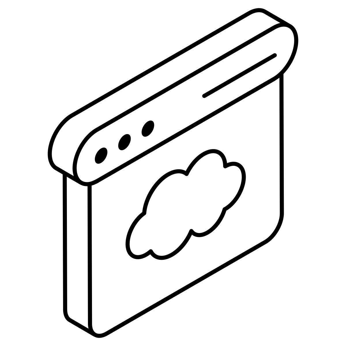 sito web cloud icon